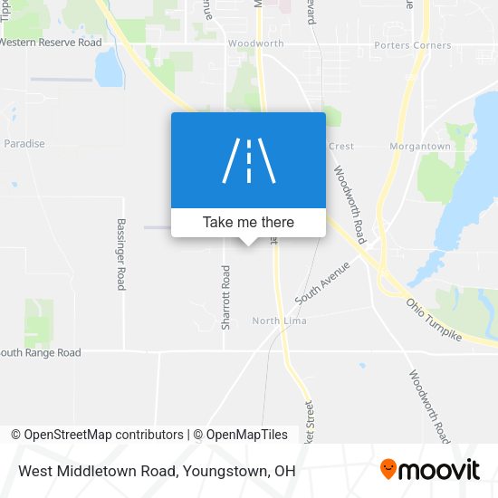 West Middletown Road map