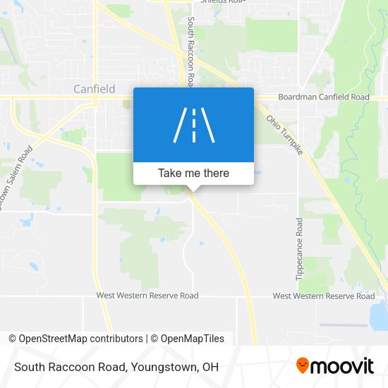 South Raccoon Road map
