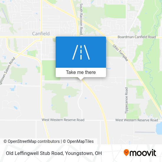 Old Leffingwell Stub Road map