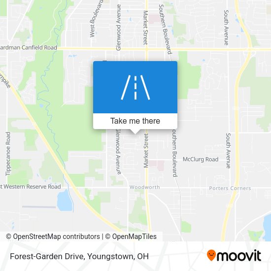 Forest-Garden Drive map