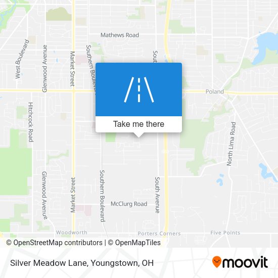 Silver Meadow Lane map