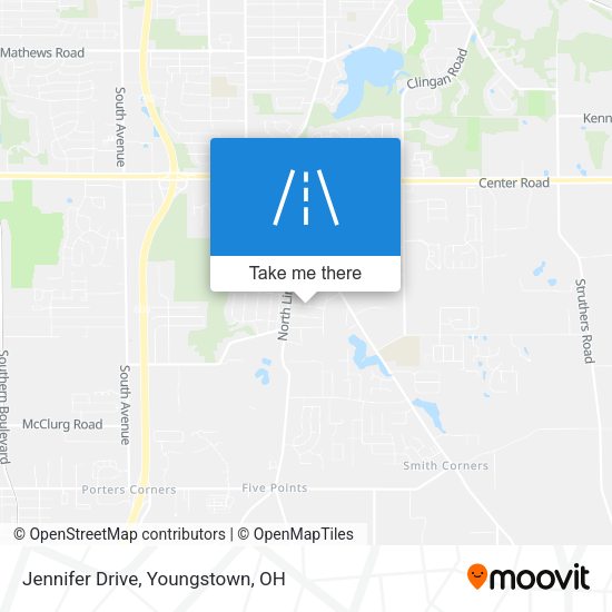 Mapa de Jennifer Drive