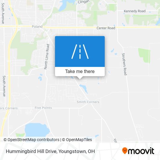 Hummingbird Hill Drive map