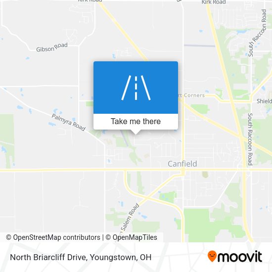 North Briarcliff Drive map