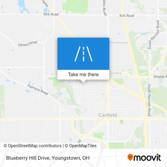 Blueberry Hill Drive map