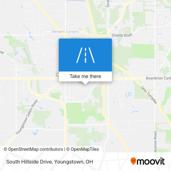 Mapa de South Hillside Drive