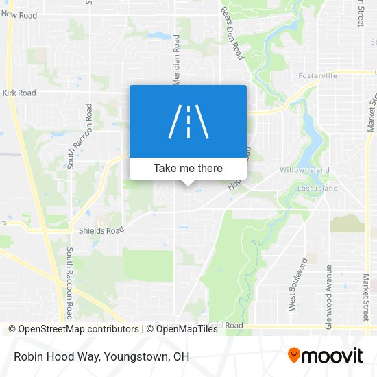 Robin Hood Way map