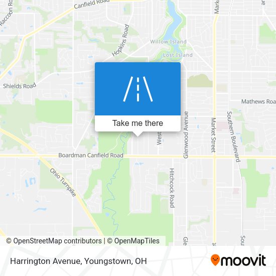 Mapa de Harrington Avenue