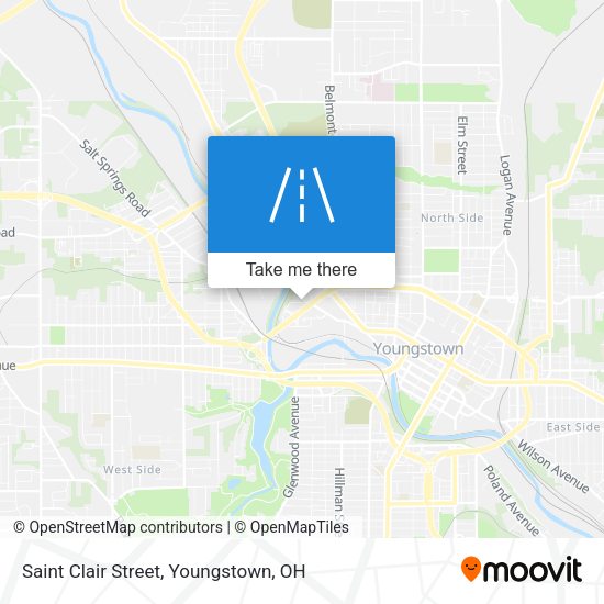 Saint Clair Street map
