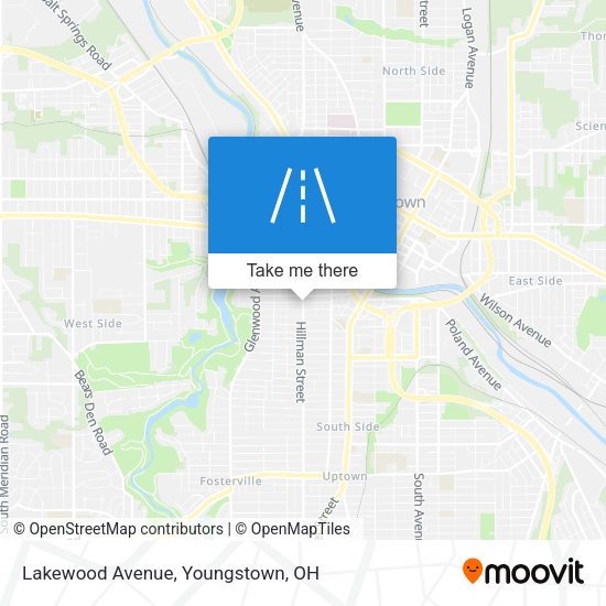 Lakewood Avenue map