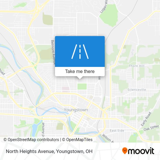 North Heights Avenue map