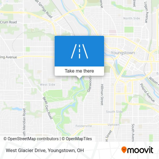 West Glacier Drive map