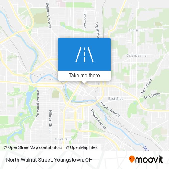North Walnut Street map