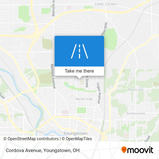 Mapa de Cordova Avenue