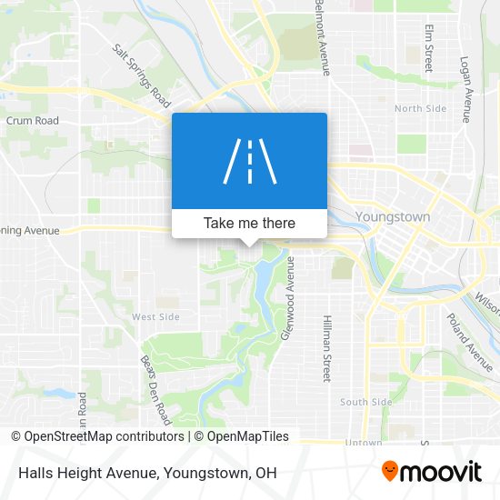Halls Height Avenue map