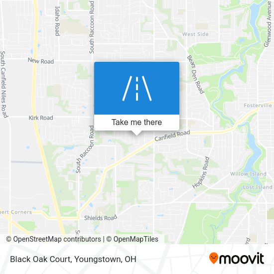 Black Oak Court map