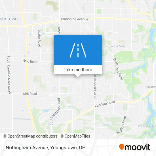 Mapa de Nottingham Avenue