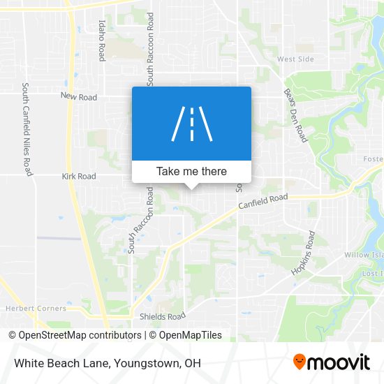 White Beach Lane map