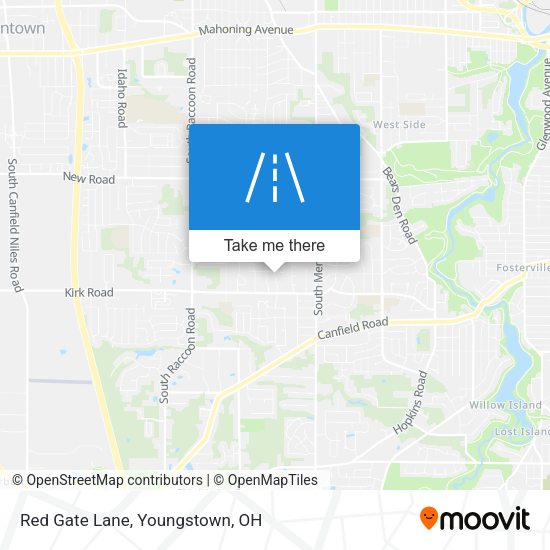 Mapa de Red Gate Lane