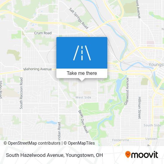 South Hazelwood Avenue map