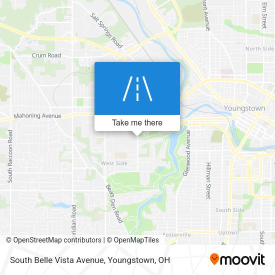 South Belle Vista Avenue map