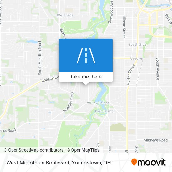 Mapa de West Midlothian Boulevard
