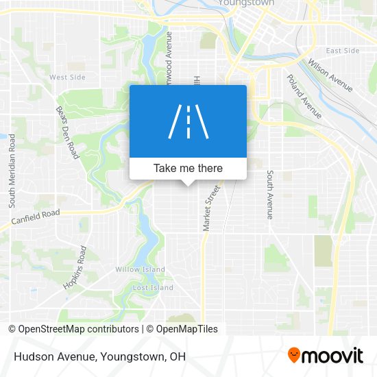 Mapa de Hudson Avenue