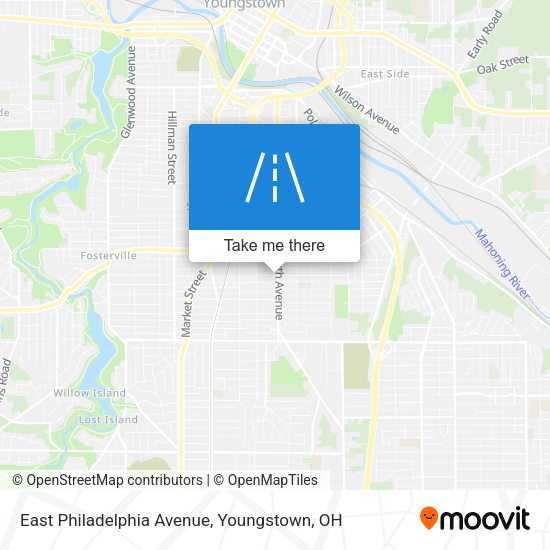 East Philadelphia Avenue map