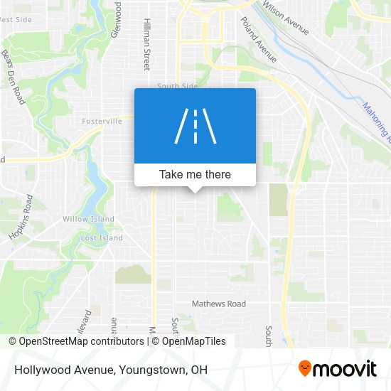 Mapa de Hollywood Avenue
