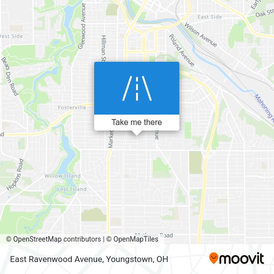 East Ravenwood Avenue map