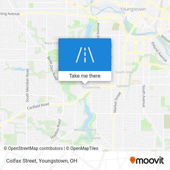 Mapa de Colfax Street