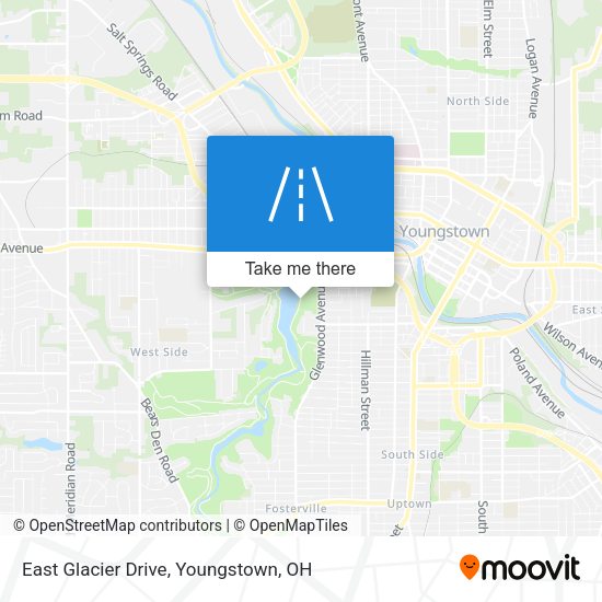 East Glacier Drive map
