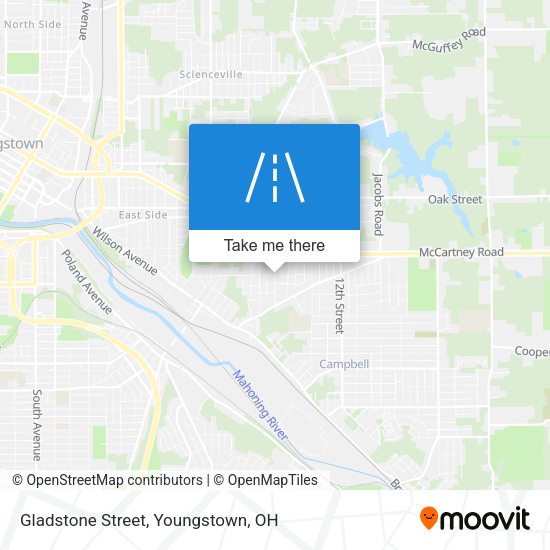 Mapa de Gladstone Street