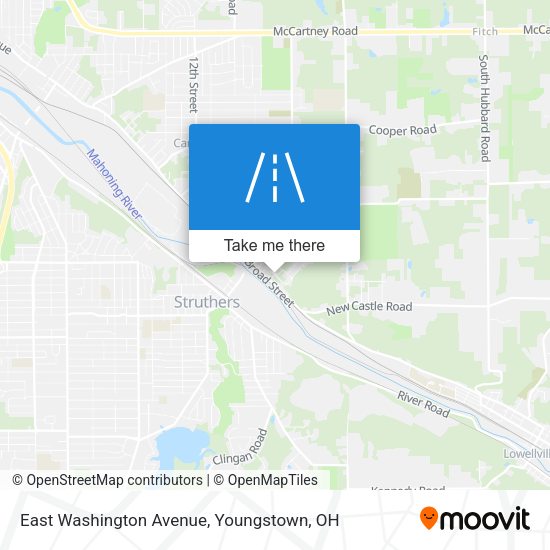 East Washington Avenue map