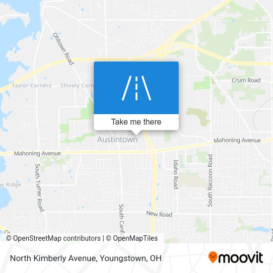 North Kimberly Avenue map