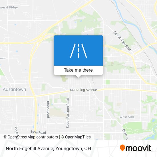 North Edgehill Avenue map