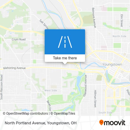 North Portland Avenue map