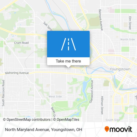 North Maryland Avenue map