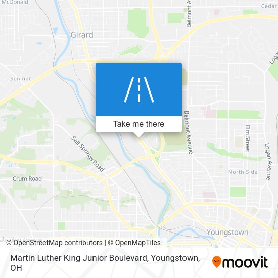 Martin Luther King Junior Boulevard map