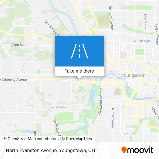 North Evanston Avenue map