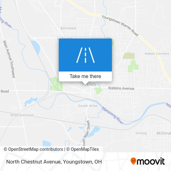 North Chestnut Avenue map