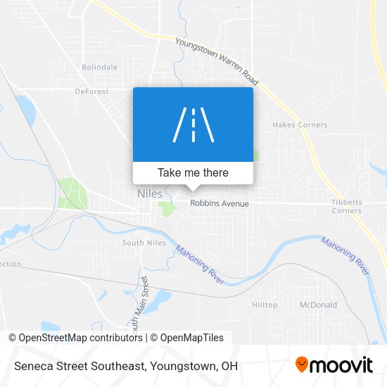Seneca Street Southeast map