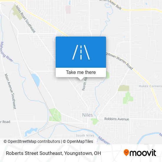 Roberts Street Southeast map