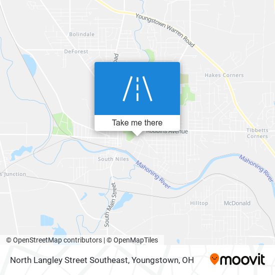 North Langley Street Southeast map