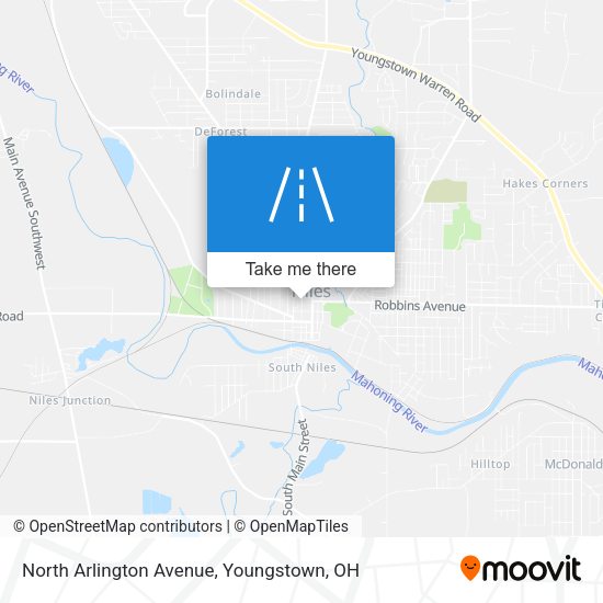 North Arlington Avenue map