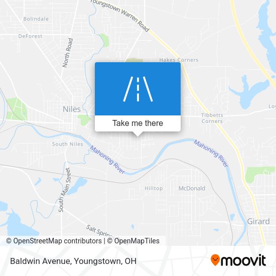 Baldwin Avenue map