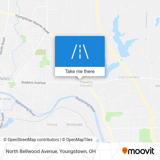 North Bellwood Avenue map