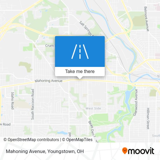 Mahoning Avenue map