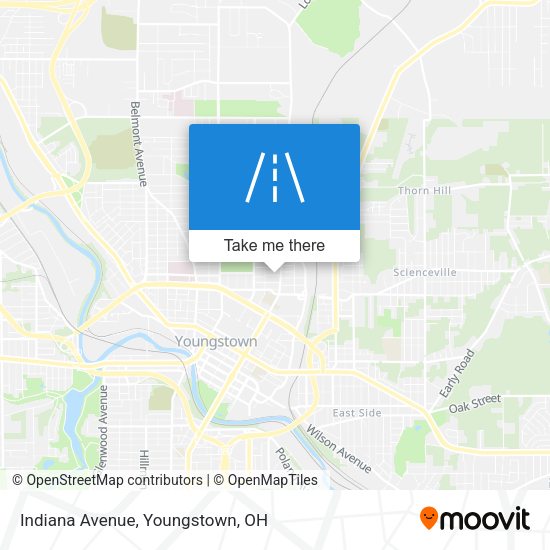 Mapa de Indiana Avenue