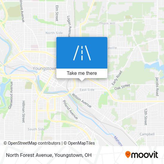 North Forest Avenue map